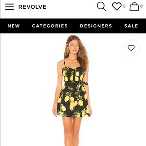 THE HARLOW MINI DRESS IN BLACK LEMON L'Academie